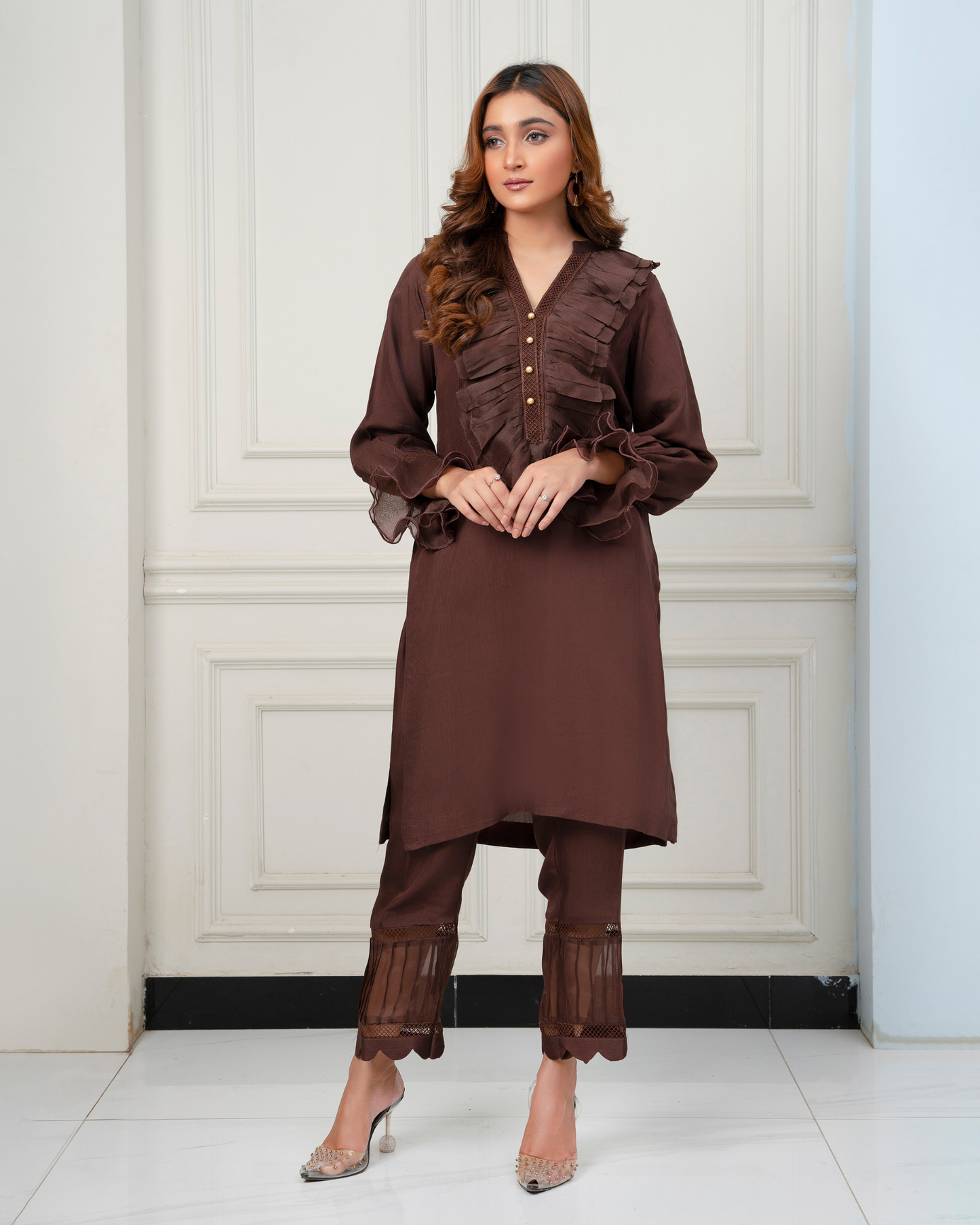 Zalya Brown Viscose