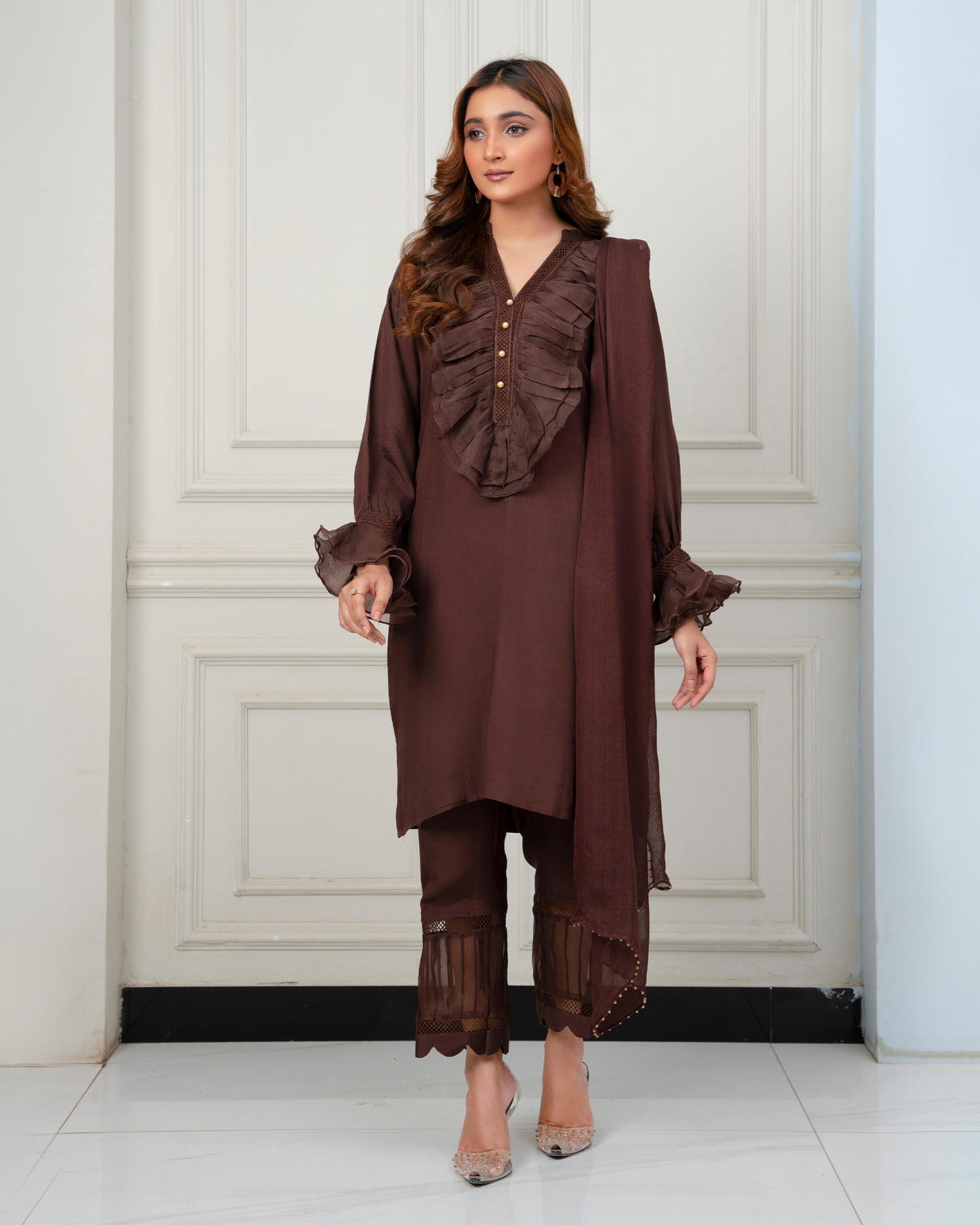 Zalya Brown Viscose